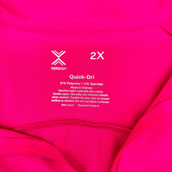Xersion Women’s Plus Size Pink Moisture Wicking Lightweight Softshell Jacket 2X - Picture 5 of 6